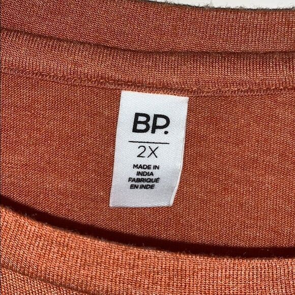 BP Plus Size Rust Orange Tee - Picture 4 of 4